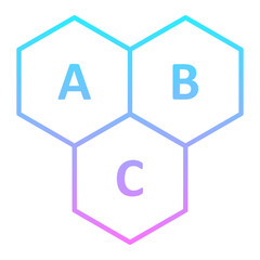 ABC Gradient Icon