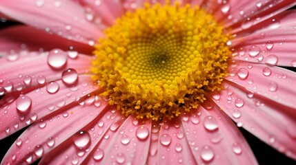Obraz premium Intricate details of a flower's petal and pollen