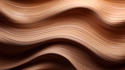 Fototapeta premium 3 d illustration of a wooden surface with a wavy texture.