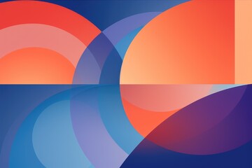 Abstract Circle Background With Aesthetic Colors