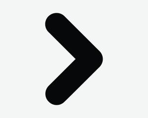 Arrow Right Icon East Side Next Forward Swipe Gesture Pointer Point Navigation Path Direction Black Shape Vector Clipart Illustration Sign Symbol