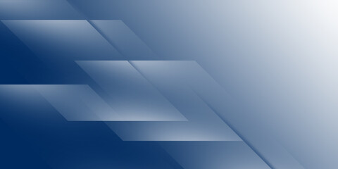 Blue white abstract background geometry shine and layer element for presentation design