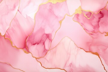 Obraz na płótnie Canvas Pastel Pink Marble Watercolor Background 