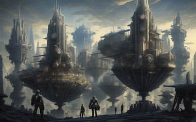 Post apocalyptic world ruled by aliens. Futuristic fantasy.
