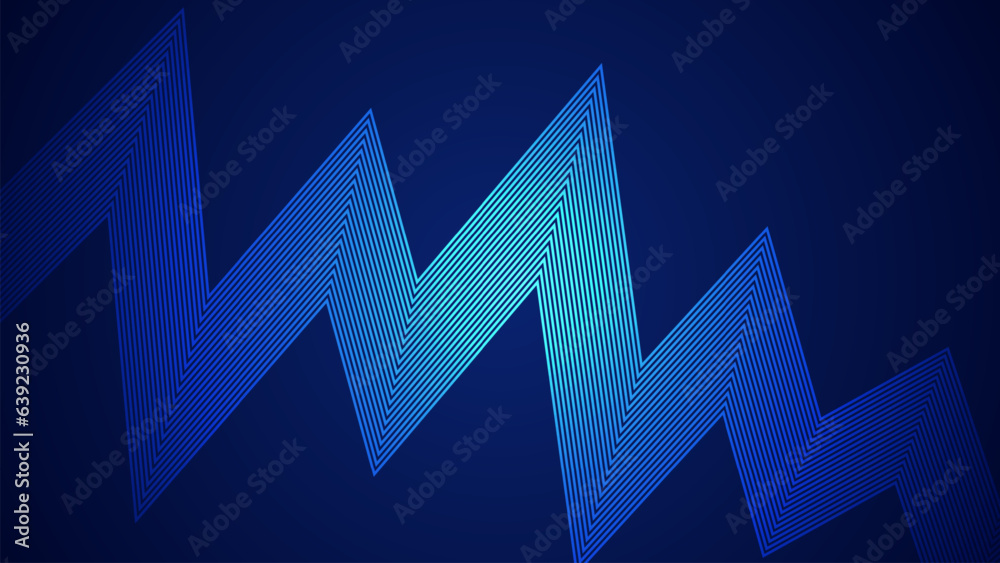 Canvas Prints dark blue abstract background with wavy style lines as the main element.