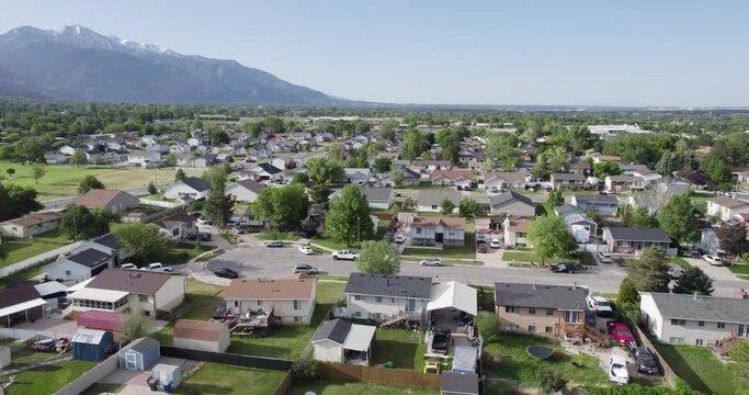 Real Estate Market in Residential Suburban Neighborhood in Ogden City, Utah