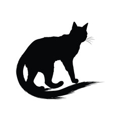 black cat silhouette