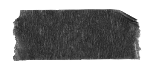 black sticker paper tape washi tape high quality isolated	
