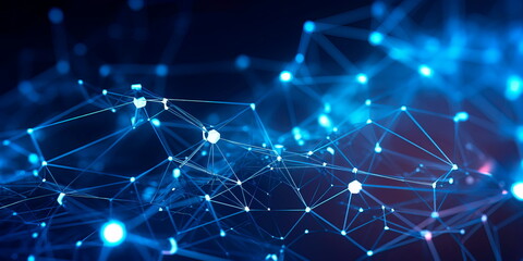 Abstract Healthcare Network: abstract depiction of a global healthcare network, with interconnected nodes and data streams.