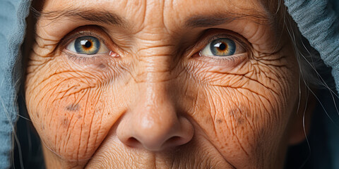 Skin Imperfection: A Variety of Wrinkles, Age Spots, and Other Marks