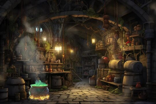 witch house interior