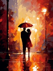 Couple in Love: Street Light
