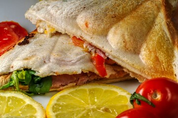 country sandwich with vegetables