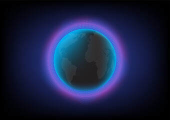 globe on dot light