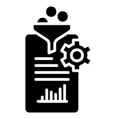 data gethring glyph icon