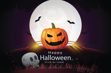 Free vector realistic halloween background