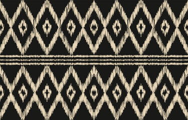 Ethnic abstract ikat art. Aztec ornament print. geometric ethnic pattern seamless  color oriental.  Design for background ,curtain, carpet, wallpaper, clothing, wrapping, Batik, vector illustration.