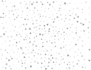 Festive Silver Triangular Confetti