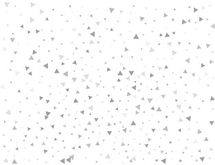 Festive Silver Triangular Confetti