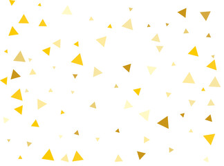 Gold Triangular Confetti