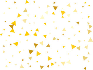 Gold Triangular Confetti