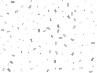 Falling Rectangular Silver Confetti