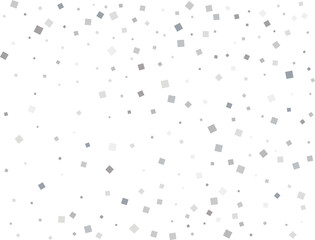 Silver Squares Glittering Christmas Lights Falling Confetti