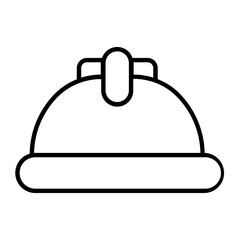 Mechanic Cap Outline Icon