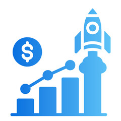 growth gradient icon
