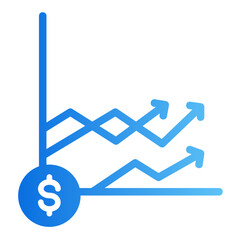 market analysis gradient icon