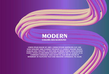 Abstract background with gradient effect. Modern colorful flow poster. Wave Liquid shape.