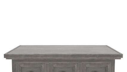 wooden box isolated on white