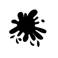 black paint splash icon
