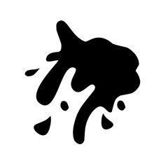 black paint splash icon