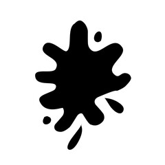 black paint splash icon