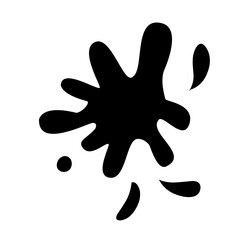 black paint splash icon