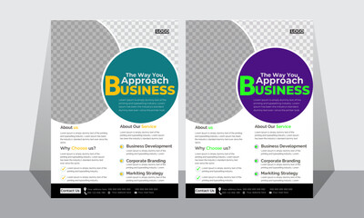  Professional modern creative  Clean business flyer template.