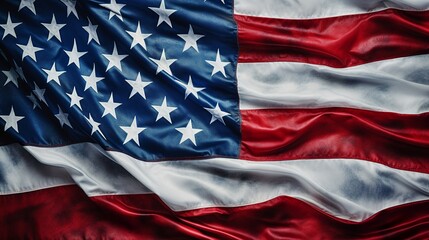 Obraz premium American flag for Memorial Day 4th of July, Labour Day, Generative AI