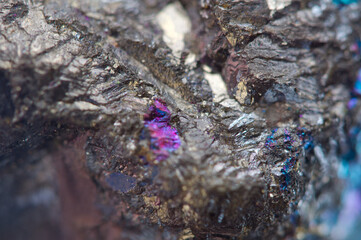 Crystals. Natural nugget close-up.