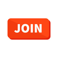 Join Button In Orange Rectangle Shape For Register Membership Subscription Business
