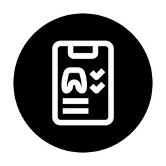 Dental Record icon line style
