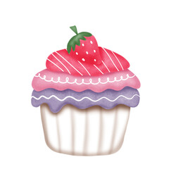 cupcake with cherry