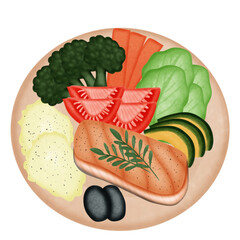 vegetables on a white background