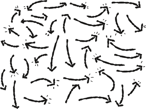 矢印のイラスト素材です。イラストのご依頼は随時受付中です