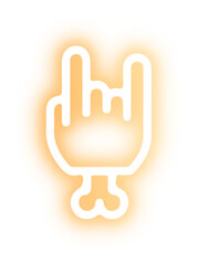 Set of Halloween neon