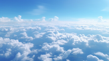 Fototapeta na wymiar Breathtaking Daylight Cloudscapes: Aerial View of Beautifully Textured Clouds