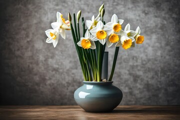 narcissus in a vase