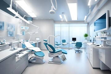 Fototapeta na wymiar dental chair in a hospital