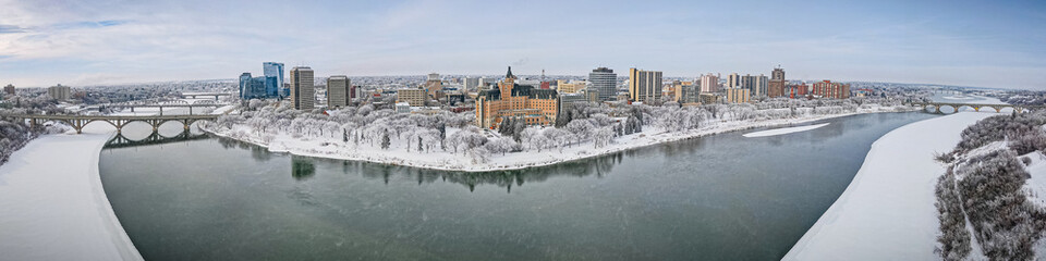 Urban Heartbeat: Downtown Saskatoon, Saskatchewan Skyline