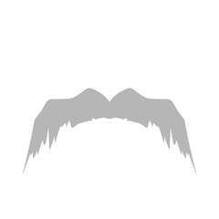 Monochrome illustrations set of different stylized wings for logos or labels design projects. Vector pictures set of line wings bird or angel